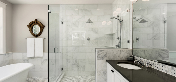 bathroom shower door installation in Martinez